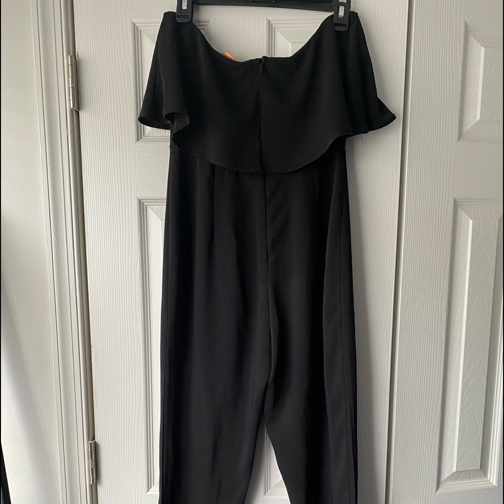 Strapless one piece jumpsuit